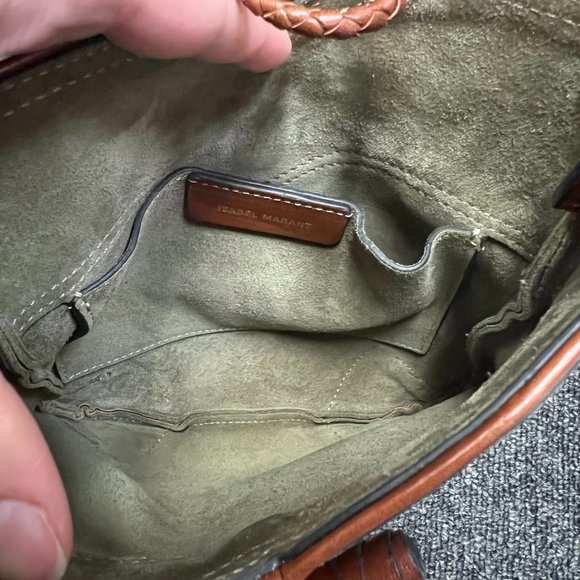 Isabel Marant Porte Epaule Taggy Bag in Khaki - Picture 5 of 7